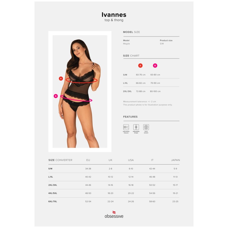Bielizna-Ivannes komplet 2-częściowy 2XL/3XL Bielizna-Ivannes komplet 2-częściowy 2XL/3XL
