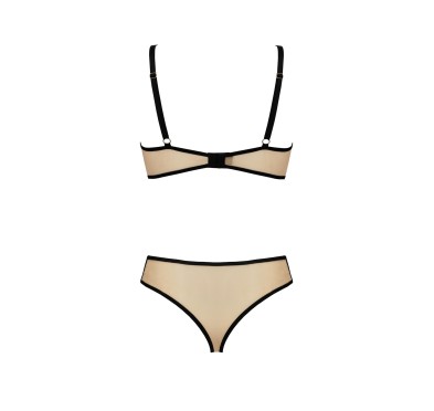 Bielizna-DAISY SET beige S/M