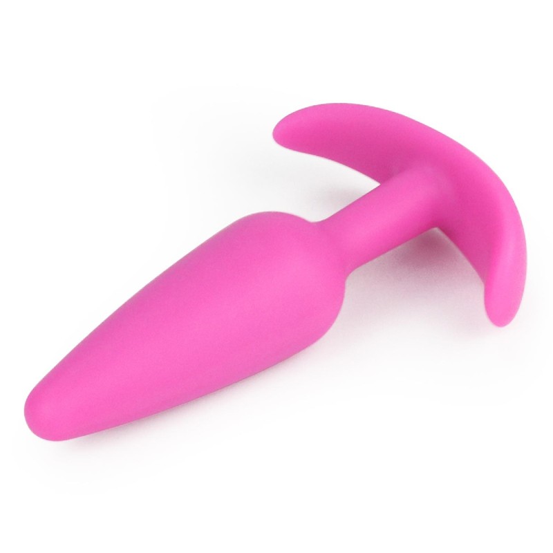 Różowy korek analnysilikonowy z uchwytem 11 cm Różowy korek analnysilikonowy z uchwytem 11 cm
