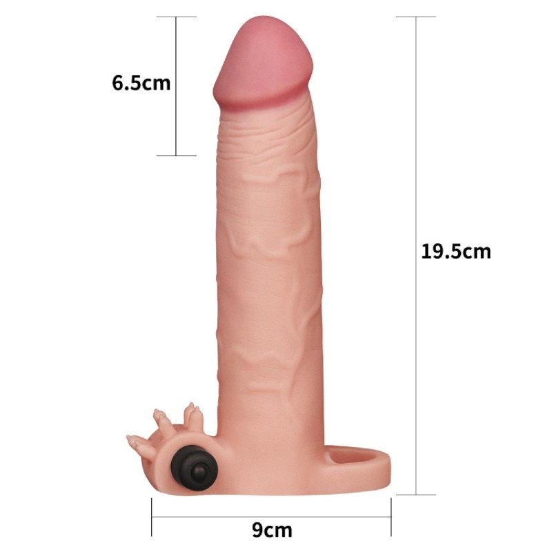 Nakładka na penisa przedłużenie silikonowa 19,5 cm Nakładka na penisa przedłużenie silikonowa 19,5 cm