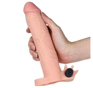 Nakładka na penisa przedłużenie silikonowa 19,5 cm Nakładka na penisa przedłużenie silikonowa 19,5 cm