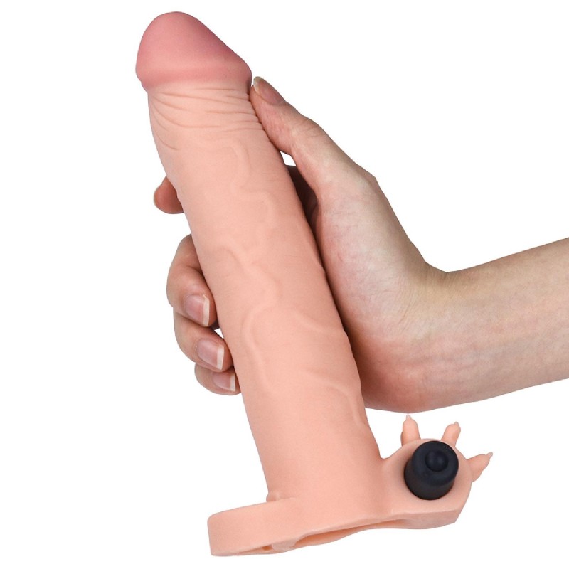 Nakładka na penisa przedłużenie silikonowa 19,5 cm Nakładka na penisa przedłużenie silikonowa 19,5 cm