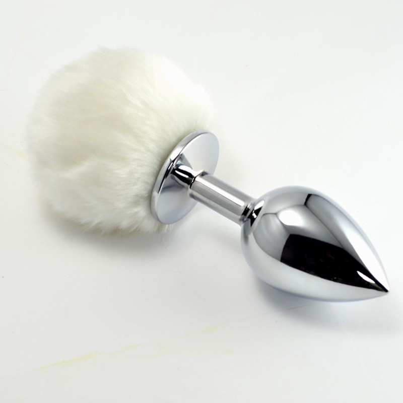 Korek analny puszkiem ze stali nierdzewnej 8 cm Korek analny puszkiem ze stali nierdzewnej 8 cm
