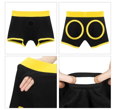 Fikuśne męskie majtki strap-on z otworami na pupę Fikuśne męskie majtki strap-on z otworami na pupę