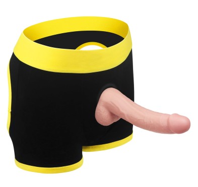 Fikuśne męskie majtki strap-on z otworami na pupę Fikuśne męskie majtki strap-on z otworami na pupę