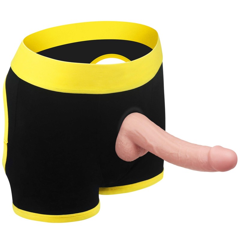 Fikuśne męskie majtki strap-on z otworami na pupę Fikuśne męskie majtki strap-on z otworami na pupę
