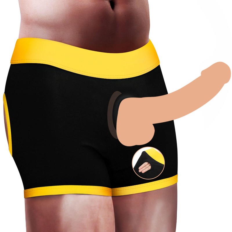 Fikuśne męskie majtki strap-on z otworami na pupę Fikuśne męskie majtki strap-on z otworami na pupę