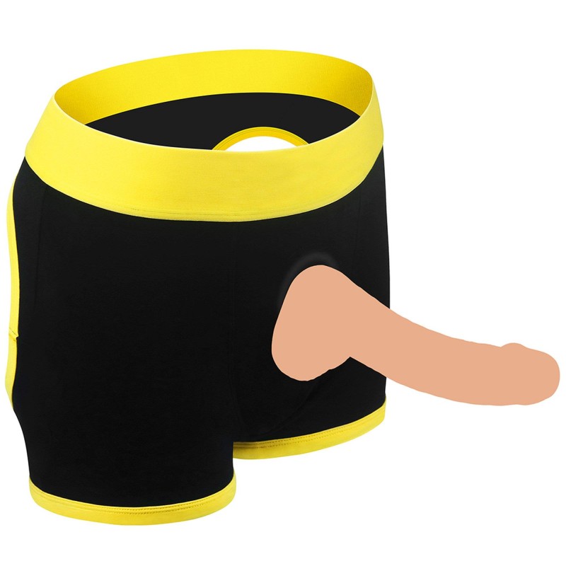 Fikuśne męskie majtki strap-on z otworami na pupę Fikuśne męskie majtki strap-on z otworami na pupę