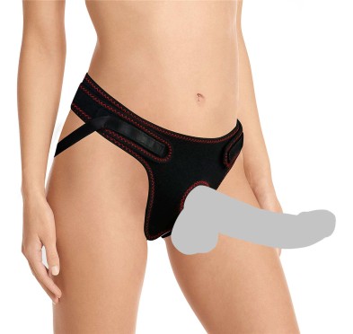 Szelki strap-on wykonane z elastycznego materiału Szelki strap-on wykonane z elastycznego materiału