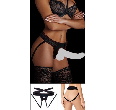 Szelki strap-on wykonane z elastycznego materiału Szelki strap-on wykonane z elastycznego materiału