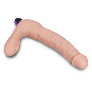 Podwójne dildo z wypustkami strap-on realistyczny Podwójne dildo z wypustkami strap-on realistyczny