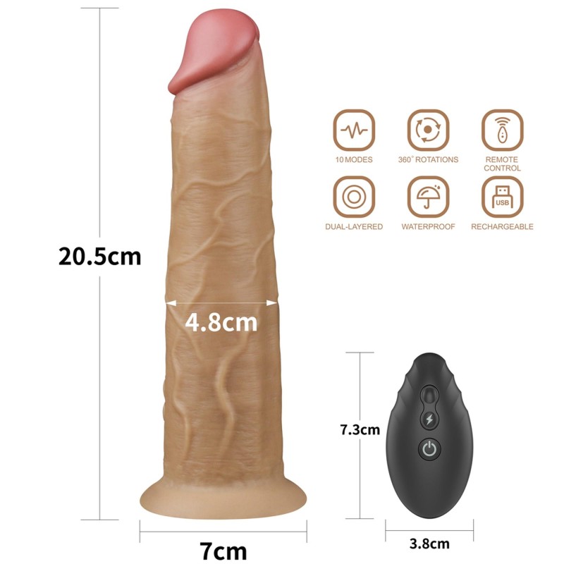 Żylaste dildo penis realistyczny przyssawka 20,5cm Żylaste dildo penis realistyczny przyssawka 20,5cm