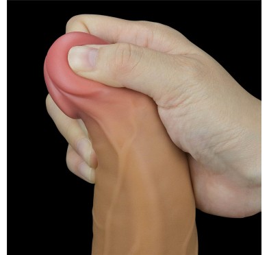 Silikonowy analny penis z przyssawką żylasty 23cm Silikonowy analny penis z przyssawką żylasty 23cm