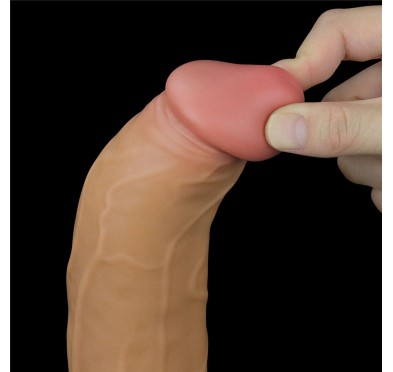 Silikonowy analny penis z przyssawką żylasty 23cm Silikonowy analny penis z przyssawką żylasty 23cm