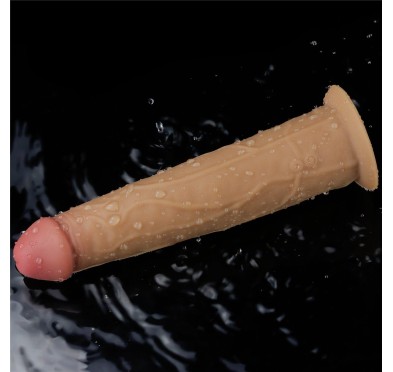 Silikonowy analny penis z przyssawką żylasty 23cm Silikonowy analny penis z przyssawką żylasty 23cm