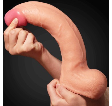 Grube realistyczne żylaste dildo przyssawka 30,5cm Grube realistyczne żylaste dildo przyssawka 30,5cm