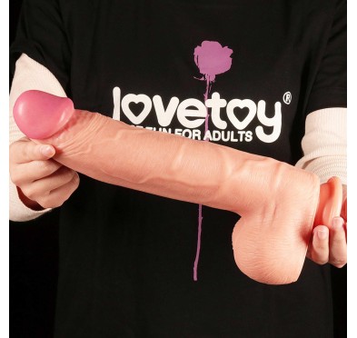 Grube realistyczne żylaste dildo przyssawka 30,5cm Grube realistyczne żylaste dildo przyssawka 30,5cm