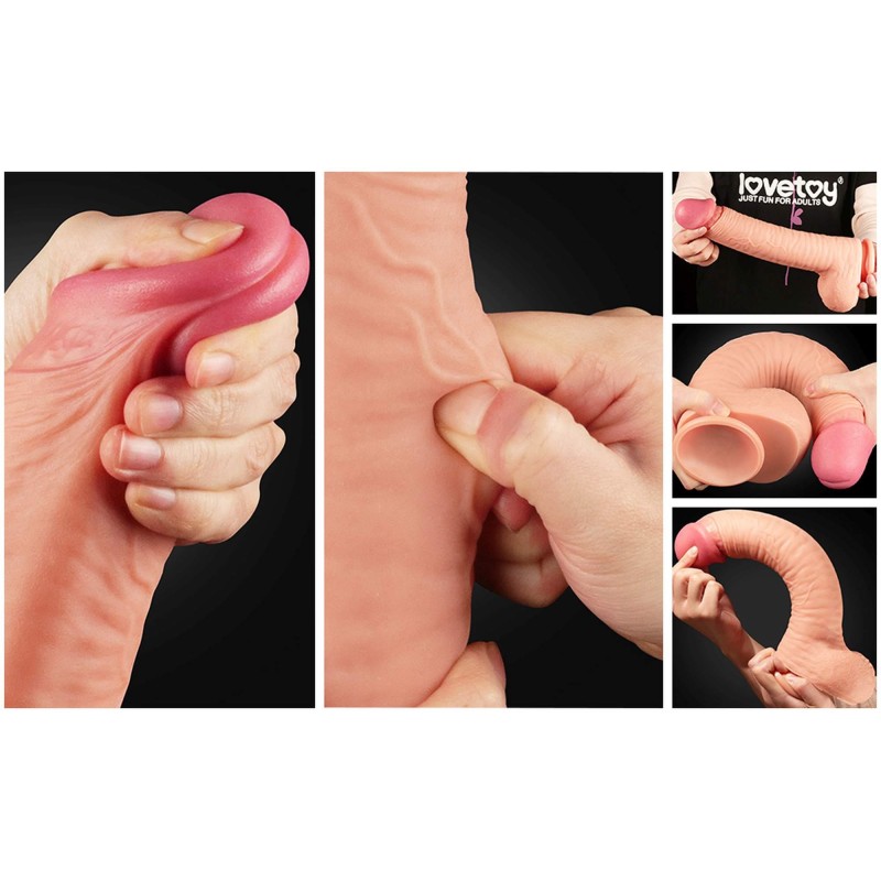 Ogromne dildo realistyczny wygląd przyssawka 30 cm Ogromne dildo realistyczny wygląd przyssawka 30 cm