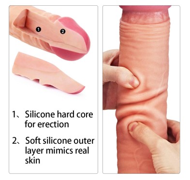 Ogromne dildo realistyczny wygląd przyssawka 30 cm Ogromne dildo realistyczny wygląd przyssawka 30 cm