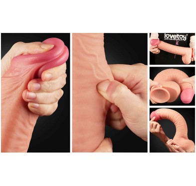 Ogromne dildo realistyczny wygląd przyssawka 30 cm Ogromne dildo realistyczny wygląd przyssawka 30 cm