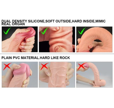 Ogromne dildo realistyczny wygląd przyssawka 30 cm Ogromne dildo realistyczny wygląd przyssawka 30 cm