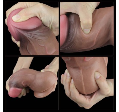 Grube dildo żylaste realistyczne obwód 21,5cm Grube dildo żylaste realistyczne obwód 21,5cm