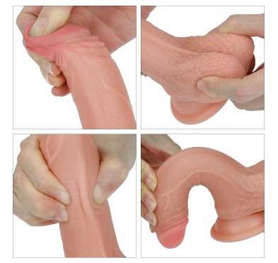 Penis na przyssawce zabawka erotyczna żylasty 18,5 Penis na przyssawce zabawka erotyczna żylasty 18,5