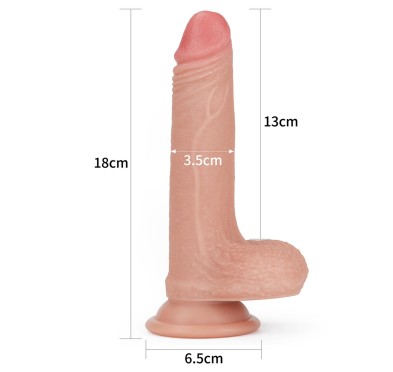 Penis na przyssawce zabawka erotyczna żylasty 18,5 Penis na przyssawce zabawka erotyczna żylasty 18,5