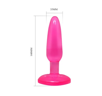 Giętki korek analny silikonowy długi cienki 14 cm Giętki korek analny silikonowy długi cienki 14 cm