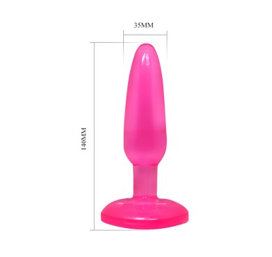 Giętki korek analny silikonowy długi cienki 14 cm Giętki korek analny silikonowy długi cienki 14 cm