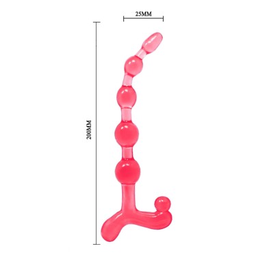 koraliki sonda analna silikonowe 20cm różne kolory koraliki sonda analna silikonowe 20cm różne kolory