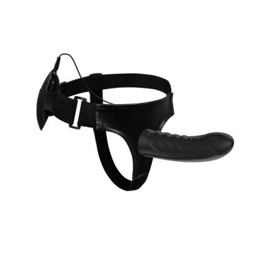 Majtki strap-on z wibrującym penisem kolor czarny Majtki strap-on z wibrującym penisem kolor czarny