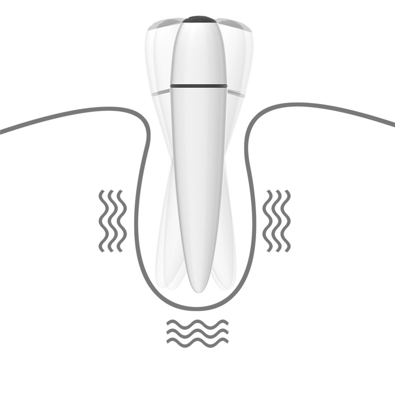 Wodoodporny mały kompaktowy biały wibrator Wodoodporny mały kompaktowy biały wibrator