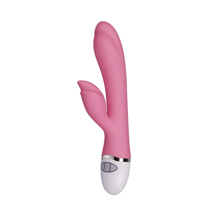 Jasnoróżowy wibrator stymulator łechtaczki 20,5 cm Jasnoróżowy wibrator stymulator łechtaczki 20,5 cm