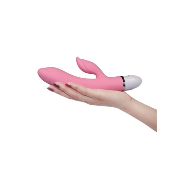 Jasnoróżowy wibrator stymulator łechtaczki 20,5 cm Jasnoróżowy wibrator stymulator łechtaczki 20,5 cm