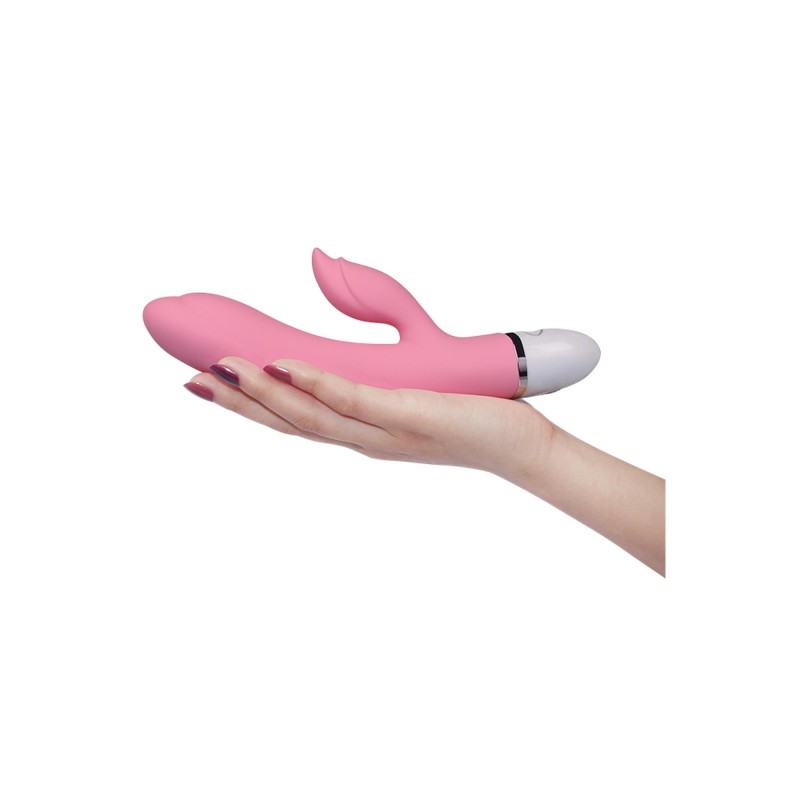 Jasnoróżowy wibrator stymulator łechtaczki 20,5 cm Jasnoróżowy wibrator stymulator łechtaczki 20,5 cm