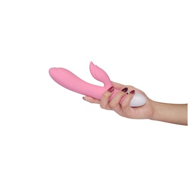 Jasnoróżowy wibrator stymulator łechtaczki 20,5 cm Jasnoróżowy wibrator stymulator łechtaczki 20,5 cm