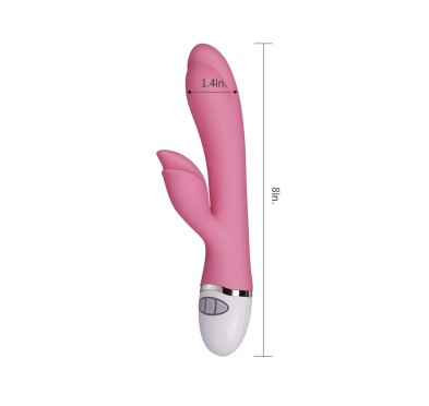 Jasnoróżowy wibrator stymulator łechtaczki 20,5 cm Jasnoróżowy wibrator stymulator łechtaczki 20,5 cm