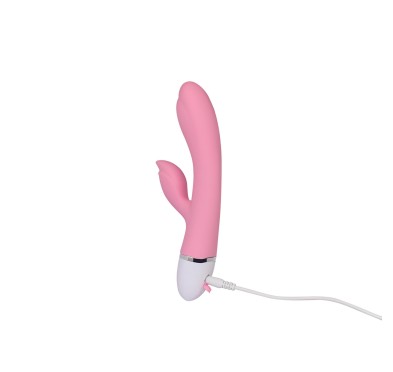 Jasnoróżowy wibrator stymulator łechtaczki 20,5 cm Jasnoróżowy wibrator stymulator łechtaczki 20,5 cm
