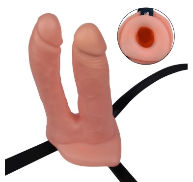 Podwójny strap-on majtki z dwoma penisami Podwójny strap-on majtki z dwoma penisami