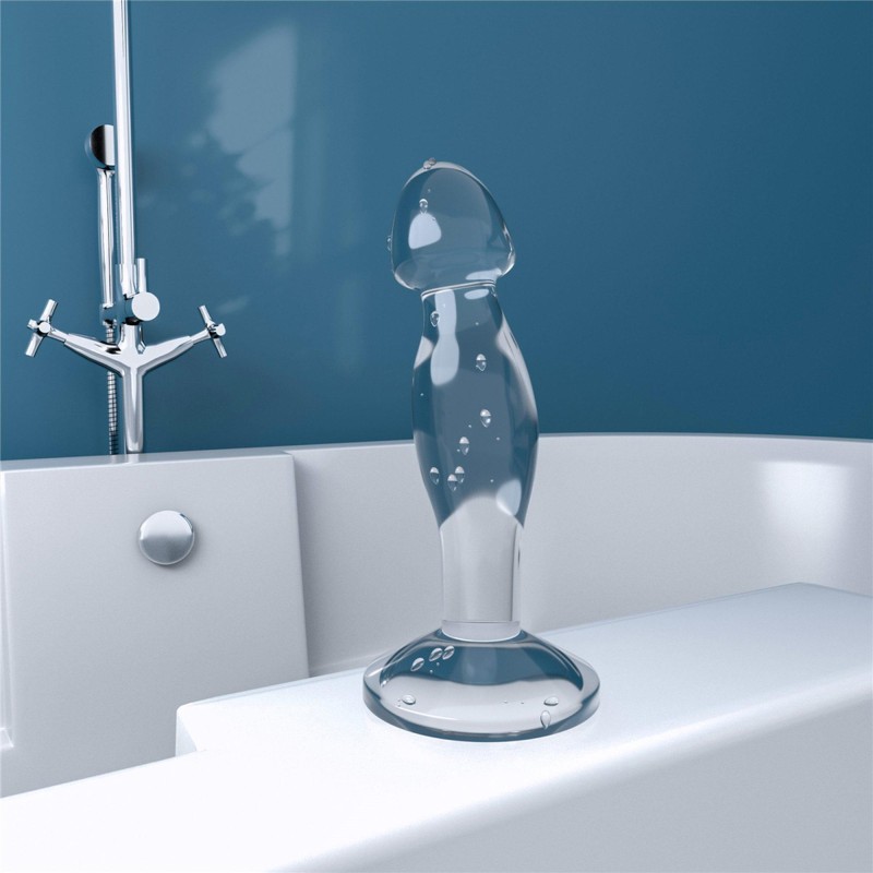 Długie dildo z grubą końcówką i przyssawką Długie dildo z grubą końcówką i przyssawką