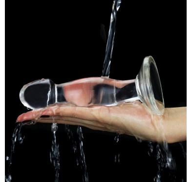 Długie dildo z grubą końcówką i przyssawką Długie dildo z grubą końcówką i przyssawką