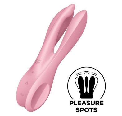 Wibrator wielofunkcyjny Satisfyer Threesome 1 róż Wibrator wielofunkcyjny Satisfyer Threesome 1 róż