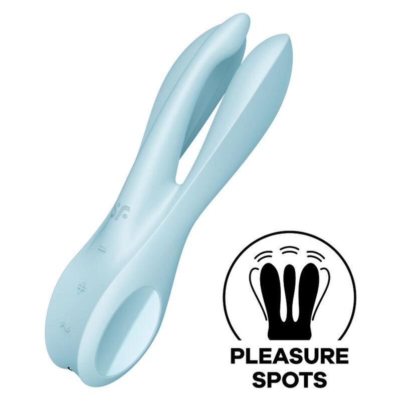 Wibrator wielofunkcyjny Satisfyer Threesome 1 blue Wibrator wielofunkcyjny Satisfyer Threesome 1 blue