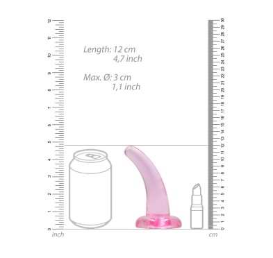 Dildo zakrzywione małe z mocną przyssawką 12 cm Dildo zakrzywione małe z mocną przyssawką 12 cm