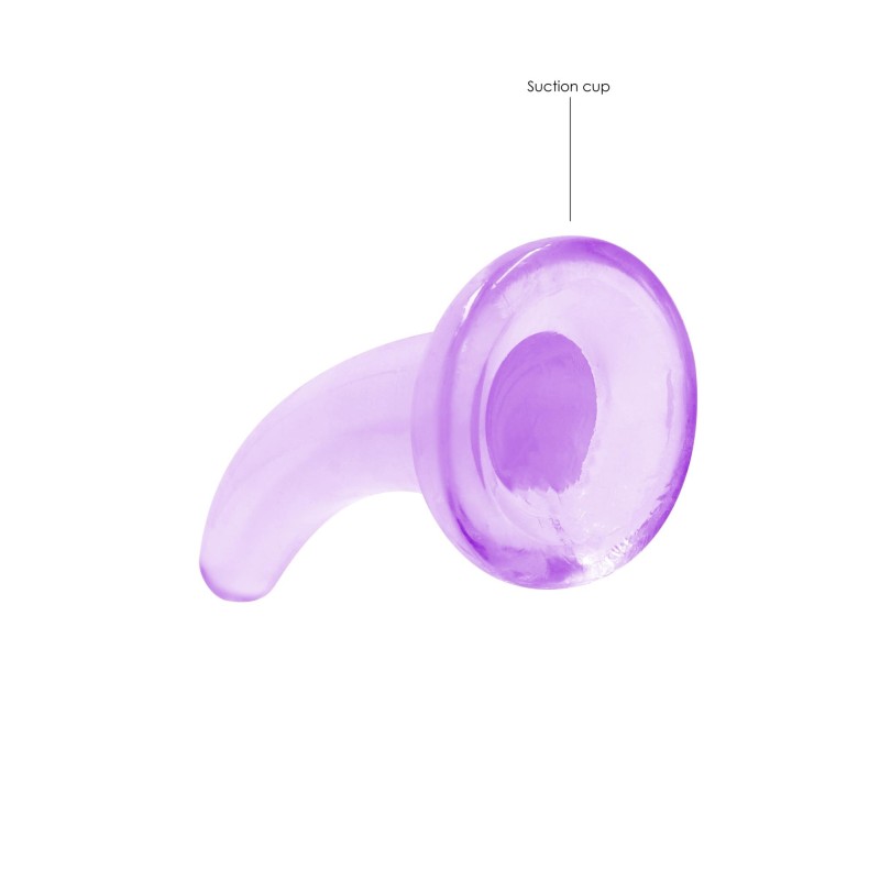 Dildo zakrzywione fiolet z mocną przyssawką 12 cm Dildo zakrzywione fiolet z mocną przyssawką 12 cm