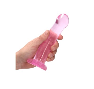 Dildo różowe gładkie z mocną przyssawką 18 cm Dildo różowe gładkie z mocną przyssawką 18 cm