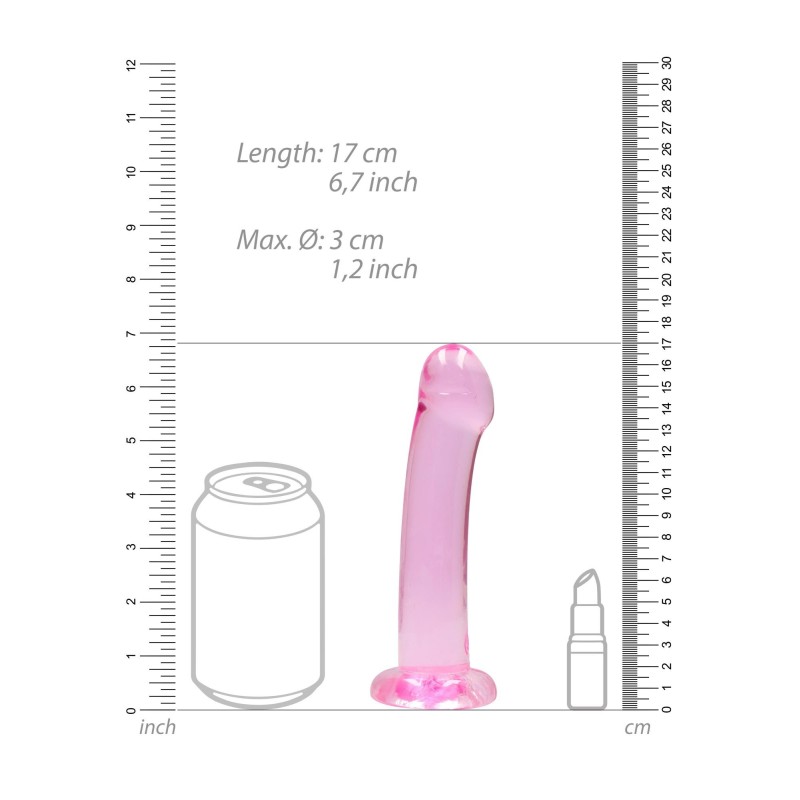 Dildo różowe gładkie z mocną przyssawką 18 cm Dildo różowe gładkie z mocną przyssawką 18 cm