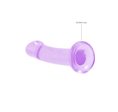 Proste sex dildo z główką i przyssawką penis 17 cm
