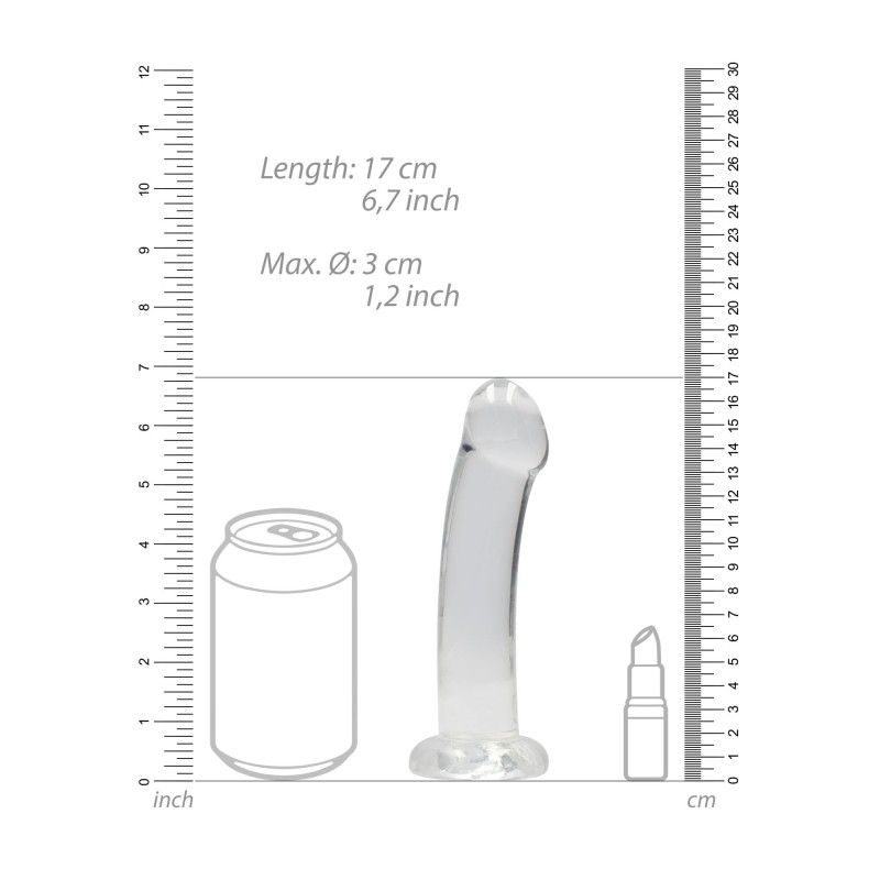Proste lekko zagięte dildo z przyssawką 16,6 cm Proste lekko zagięte dildo z przyssawką 16,6 cm